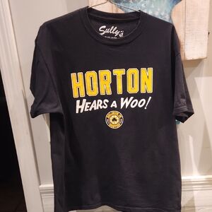 EUC Sully's Horton Heres A Woo! Believe In Boston Men's Sz XL Graphic T-Shirt